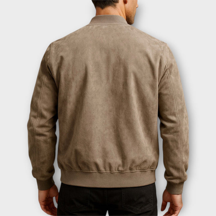 Suede Bomber Jacket