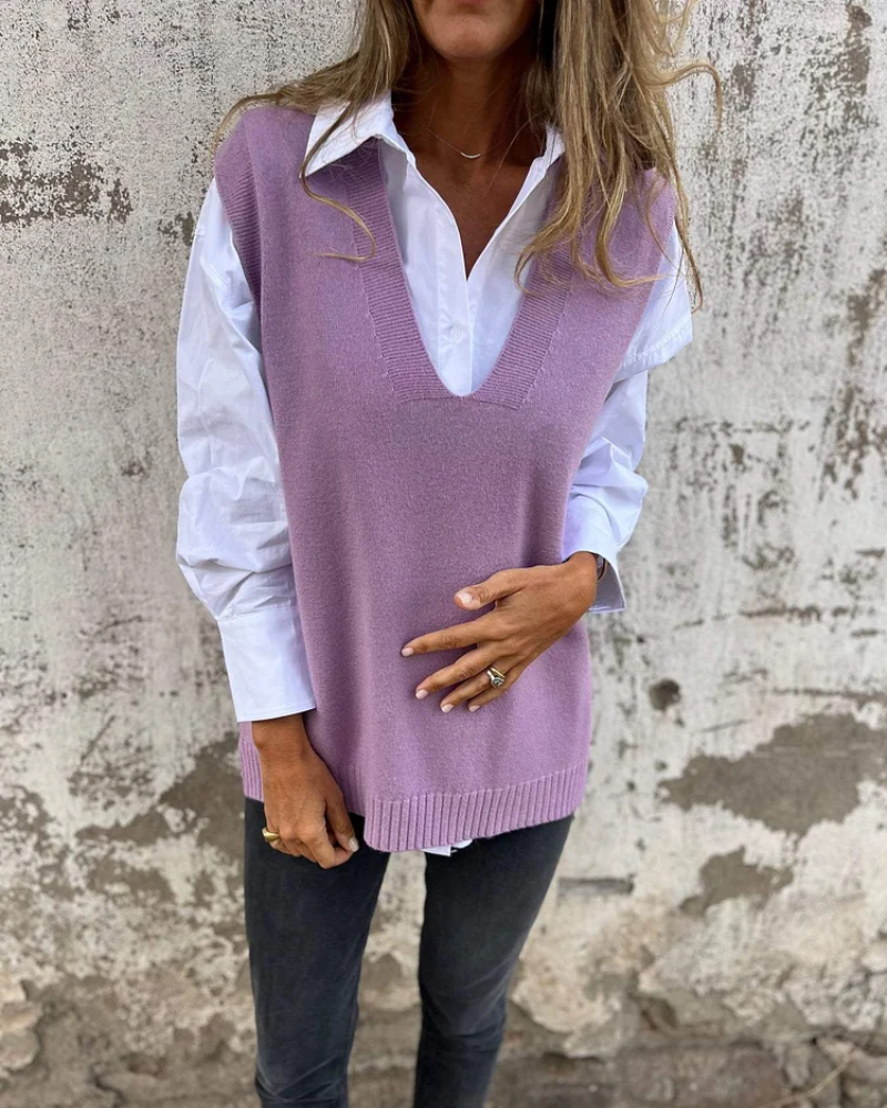 Cashmere V-Neck Vest