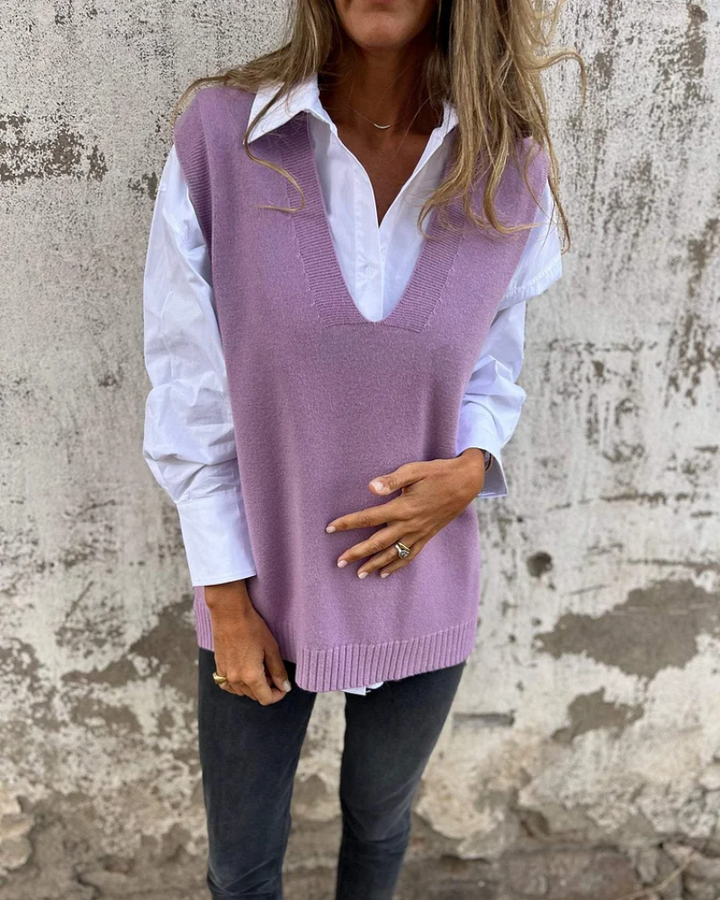 Cashmere V-Neck Vest