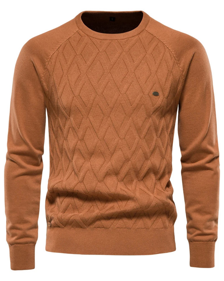 Men's Jumper With Checkered Design V2