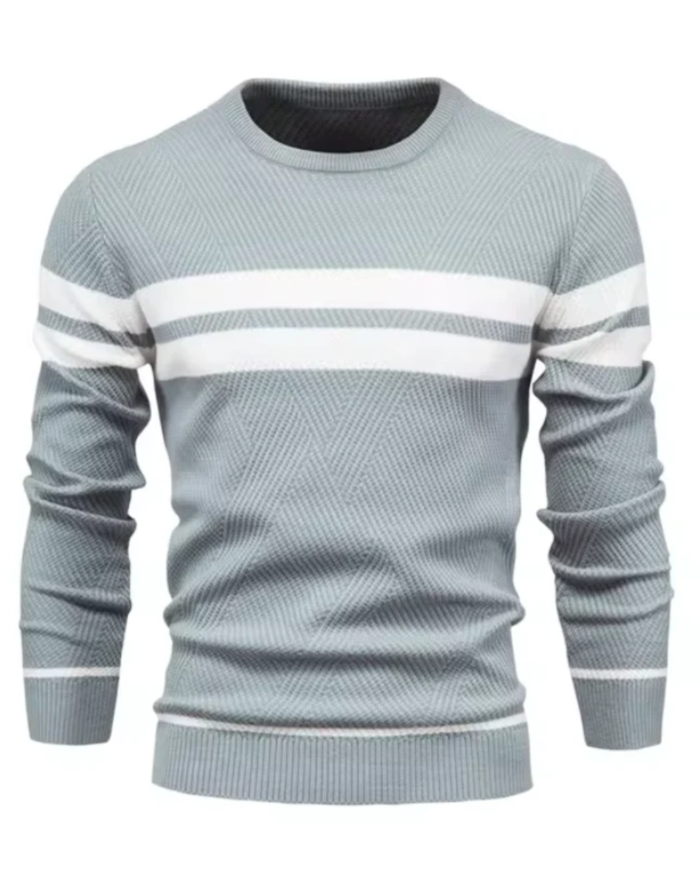 Stylish Men's Jumper With Stripes