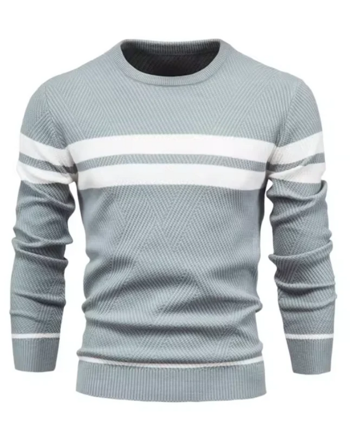 Stylish Men's Jumper With Stripes