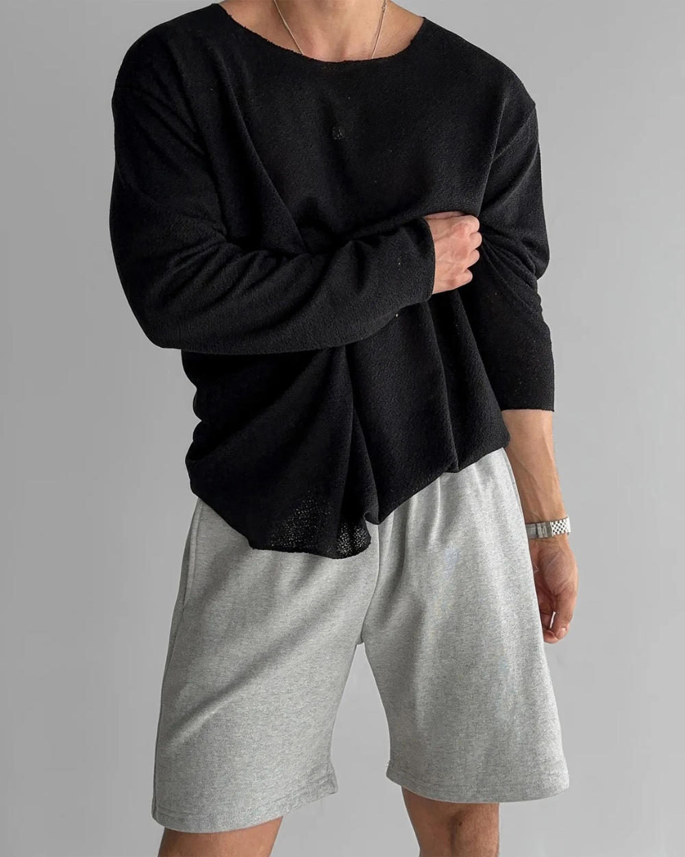 Casual Knit T-Shirt