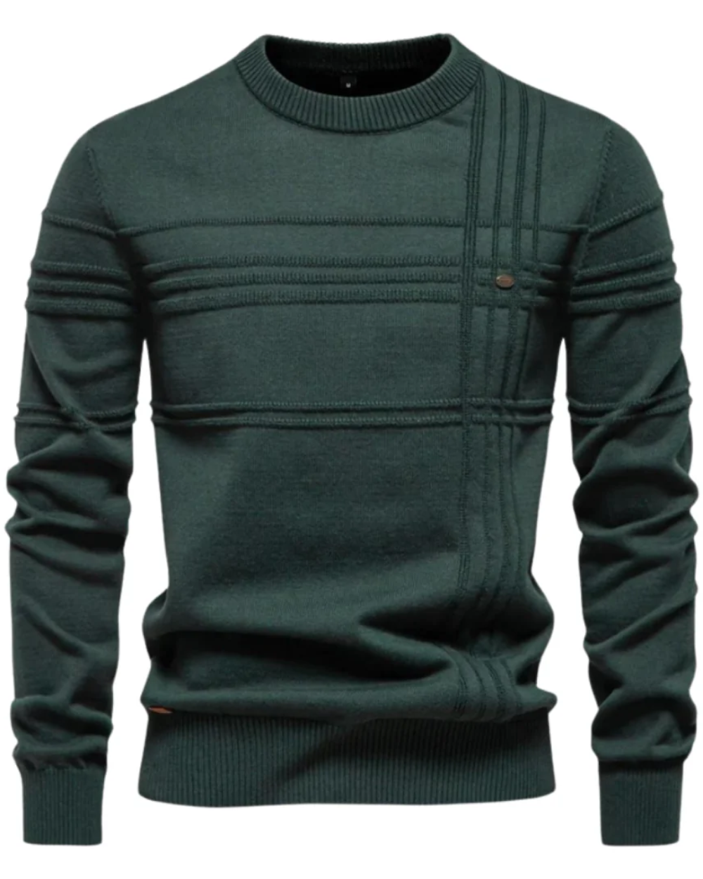 Men's Jumper With Checkered Design