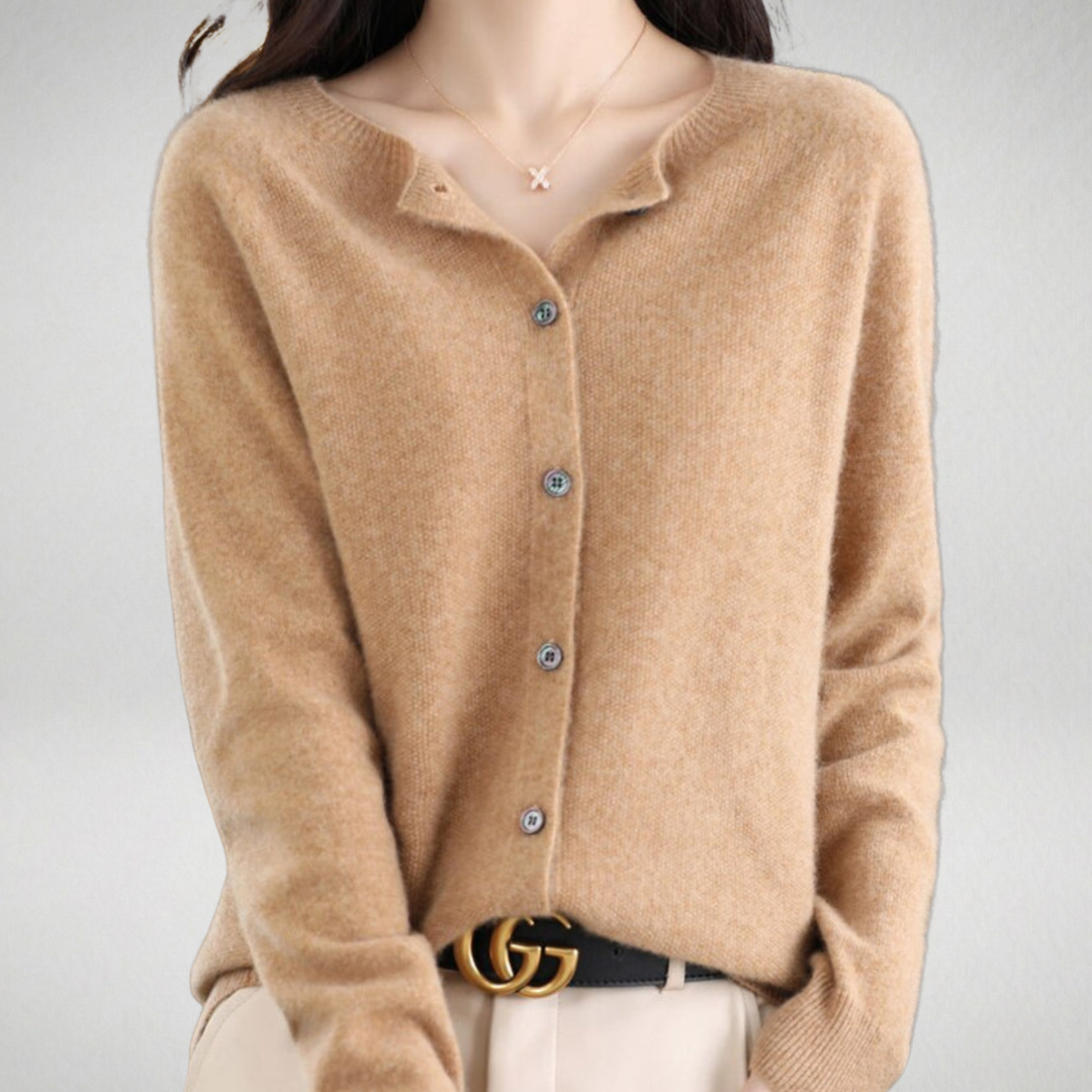 Isabelle | Cardigan cachemire col rond (kopie)