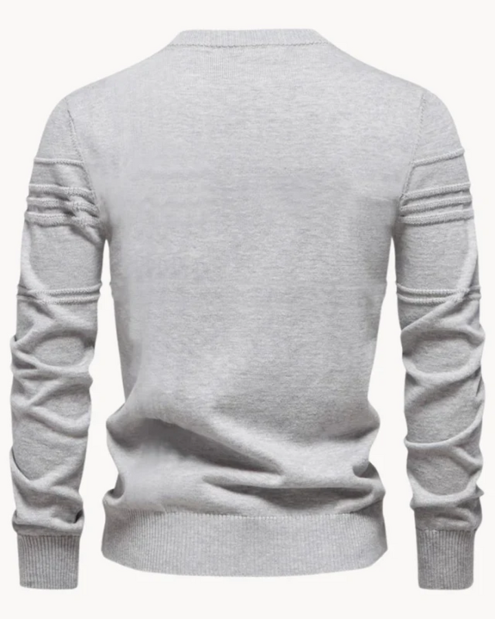 Men's Jumper With Checkered Design