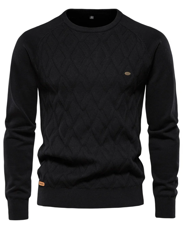 Men's Jumper With Checkered Design V2