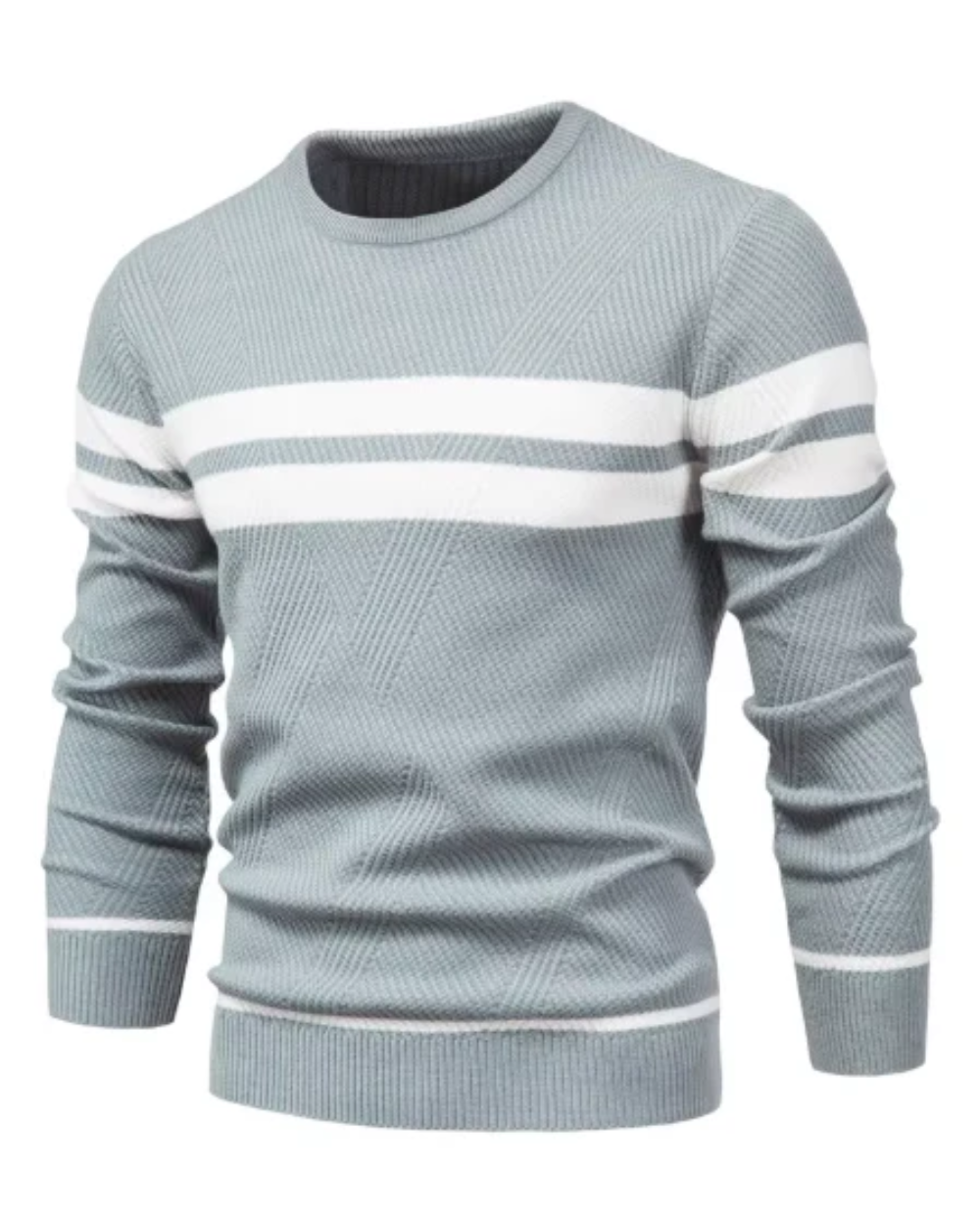Stylish Men's Jumper With Stripes