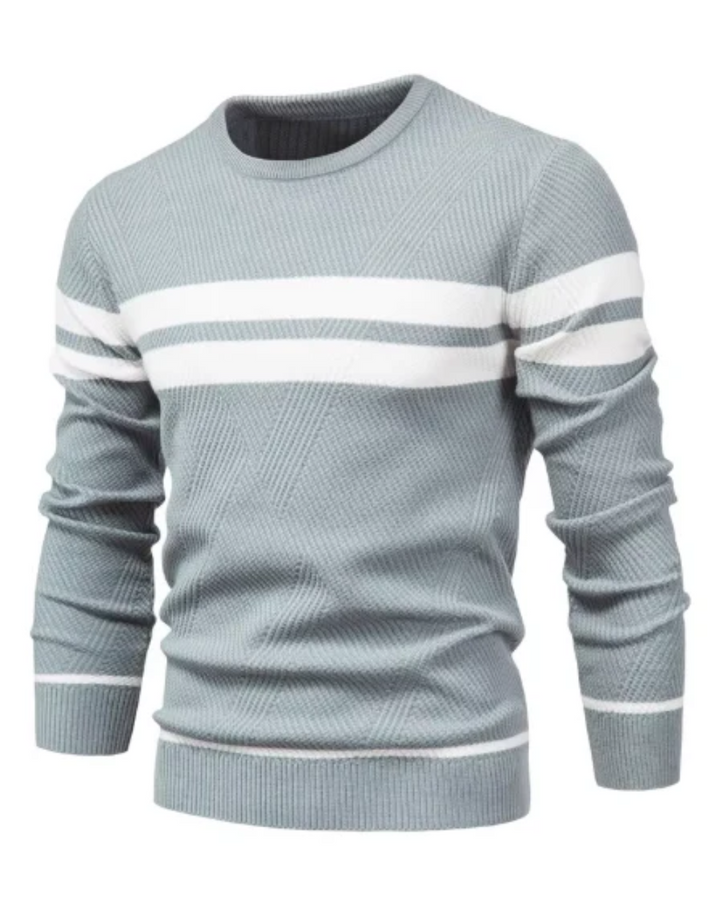 Stylish Men's Jumper With Stripes