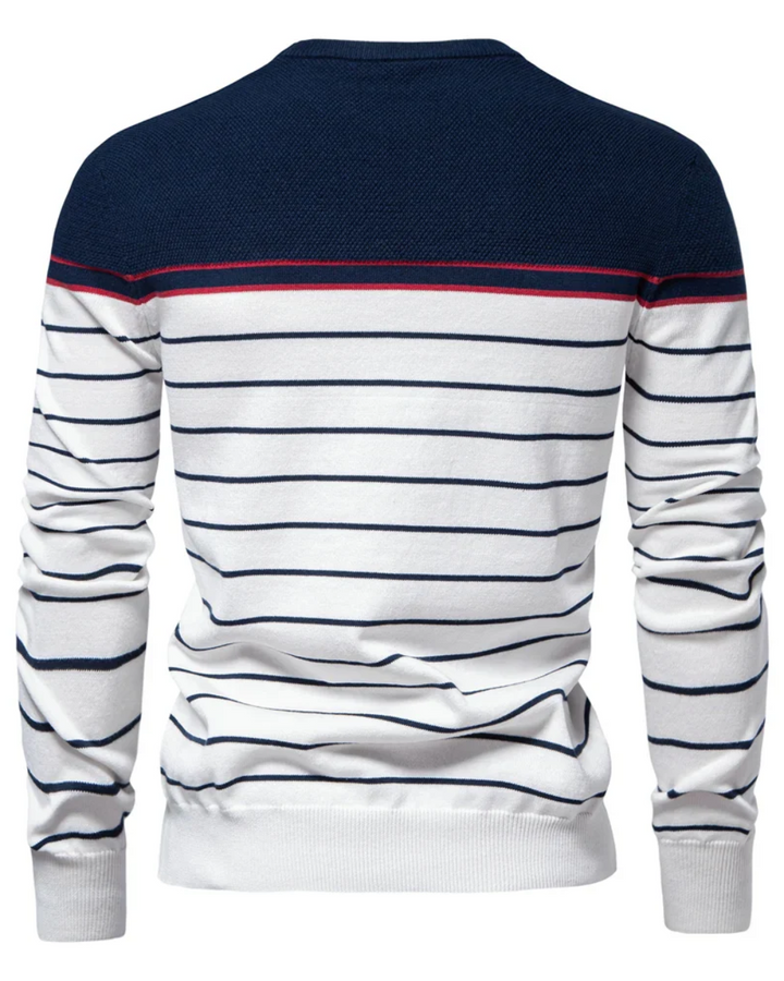 Men's Jumper With Stripe Design