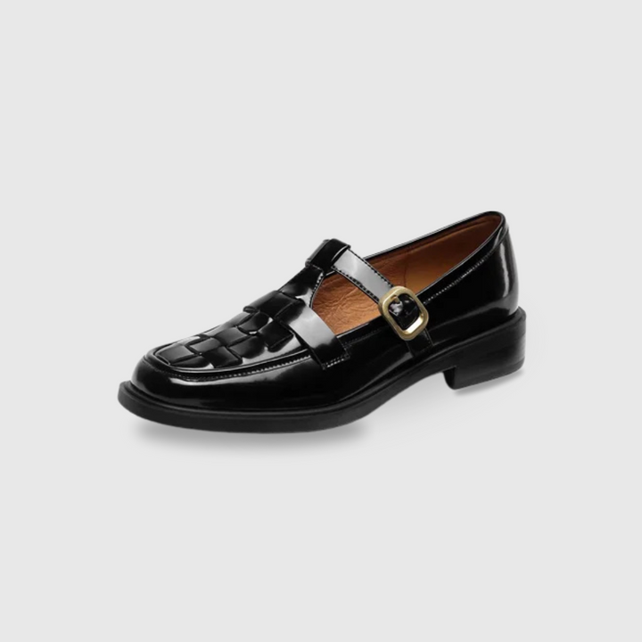 Woven Leather Flats