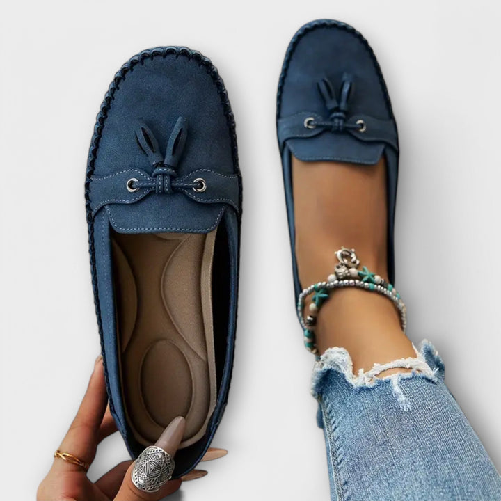 Leather Round-Toe Loafers