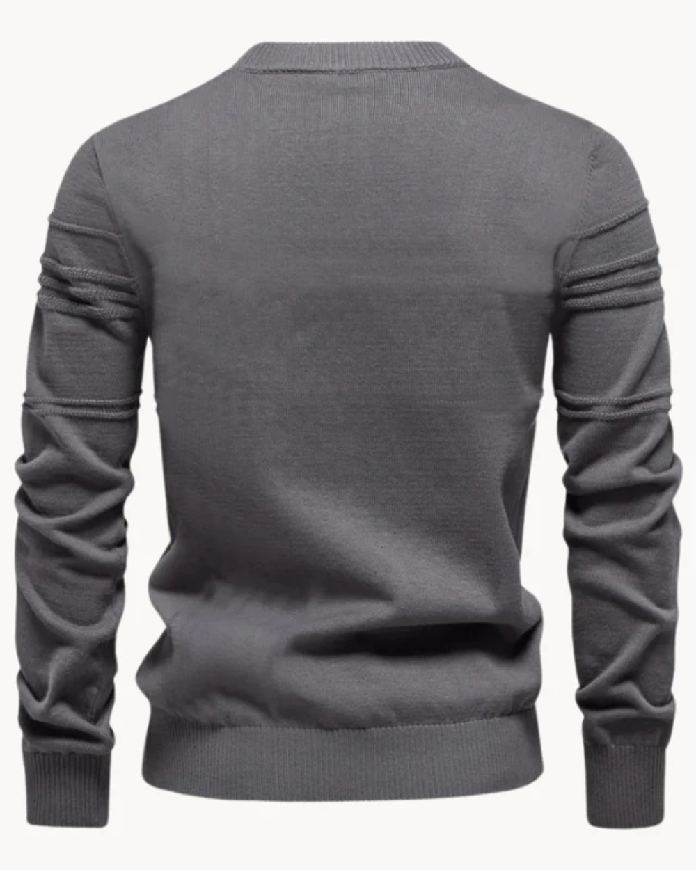 Men's Jumper With Checkered Design