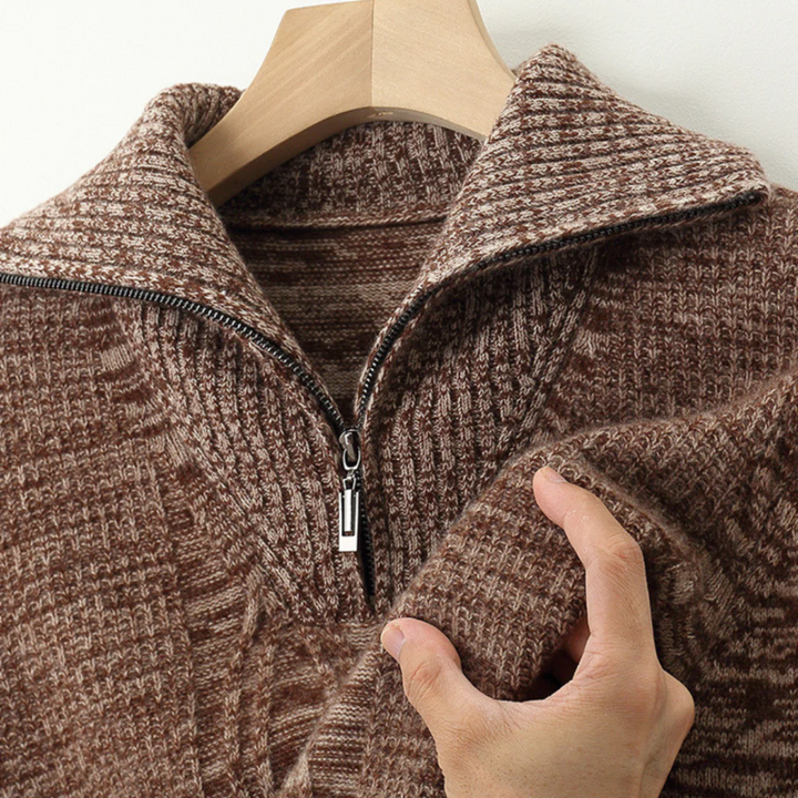 Taranto Merino Wool Zip Jumper