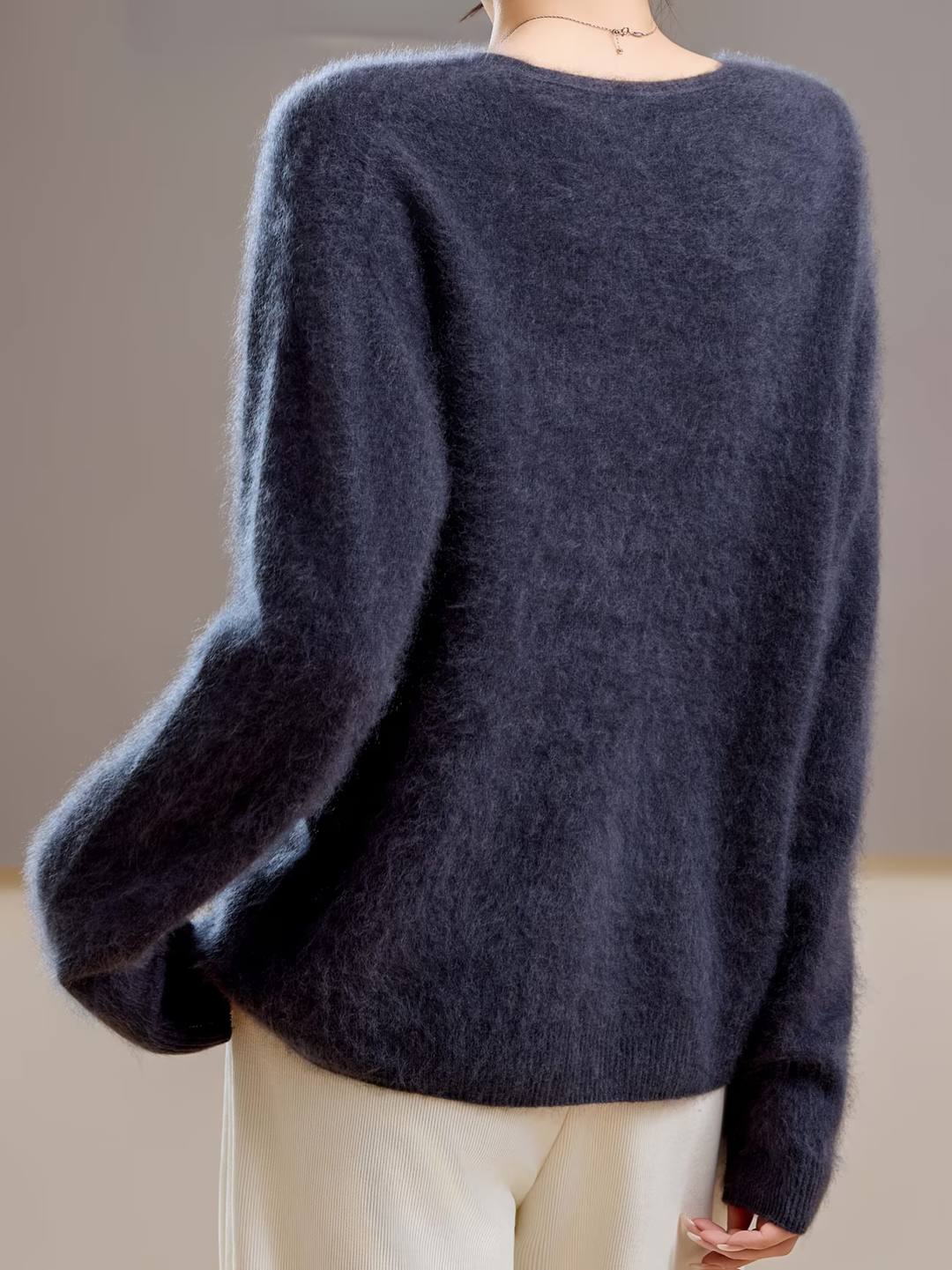Élise | Pull cachemire brossé col V (kopie)