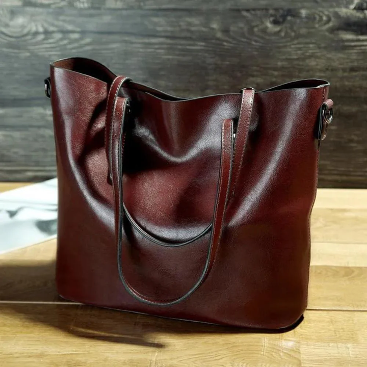 Oil-Wax Leather Tote Bag