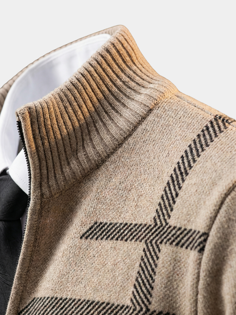 Patterned Knit Jacket