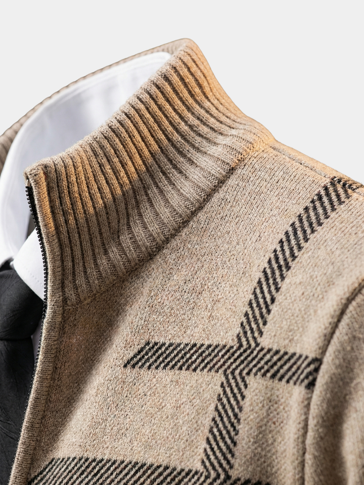 Patterned Knit Jacket