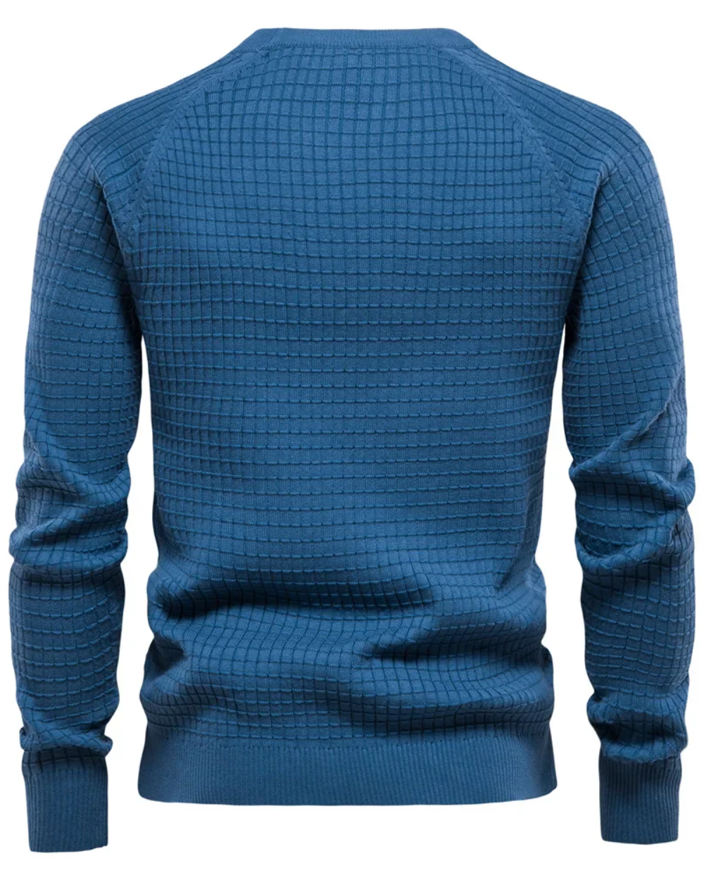 Men's Jumper With Grid Pattern