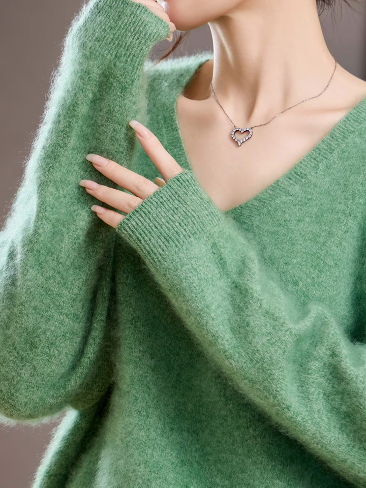 Élise | Pull cachemire brossé col V (kopie)