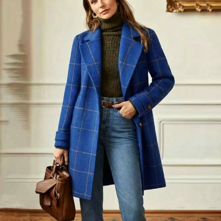 Tweed Check Coat