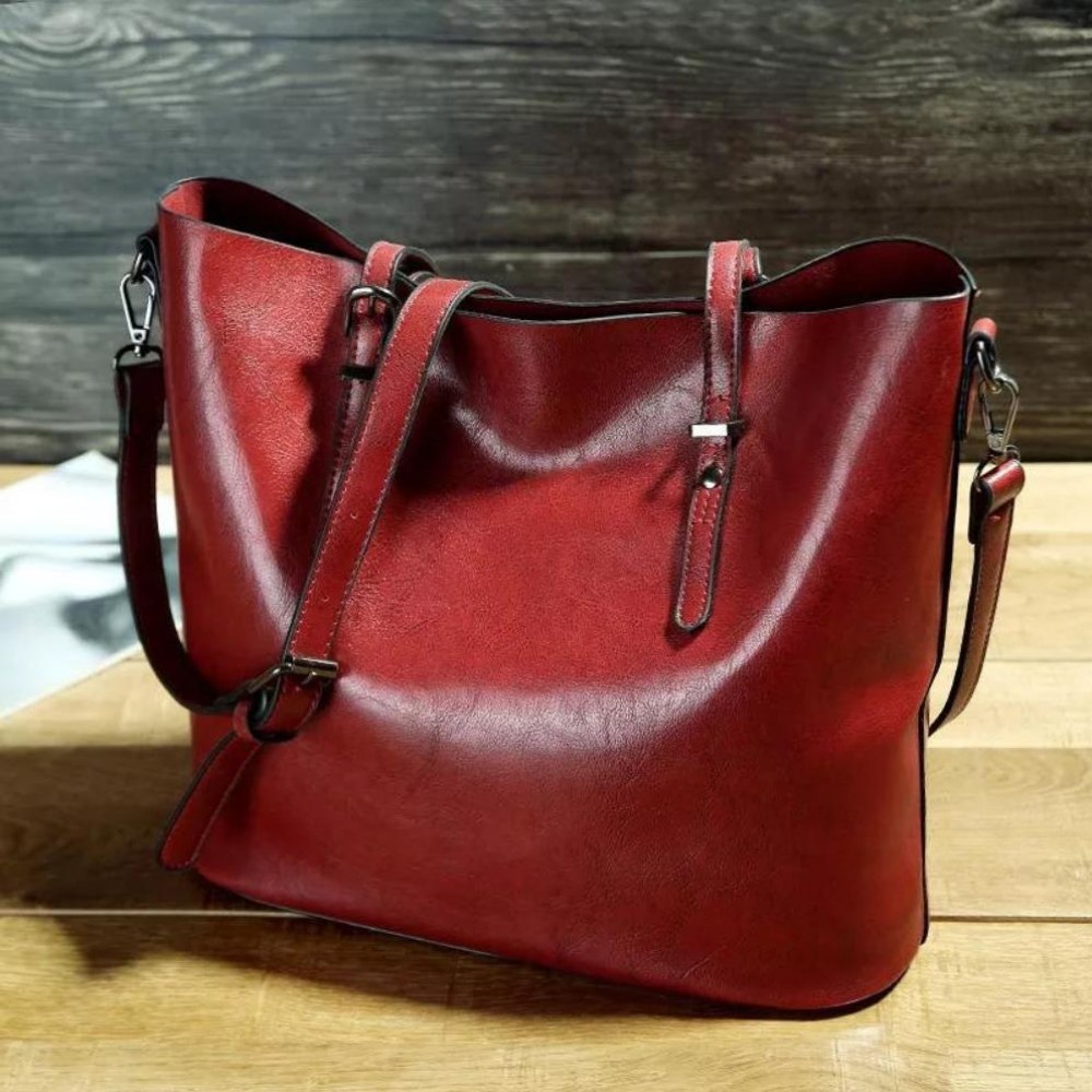 Oil-Wax Leather Tote Bag