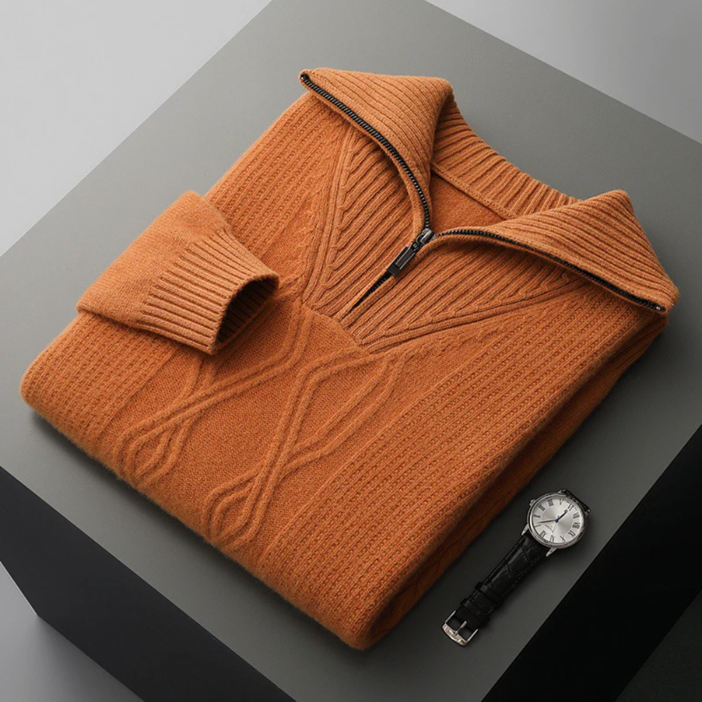 Taranto Merino Wool Zip Jumper
