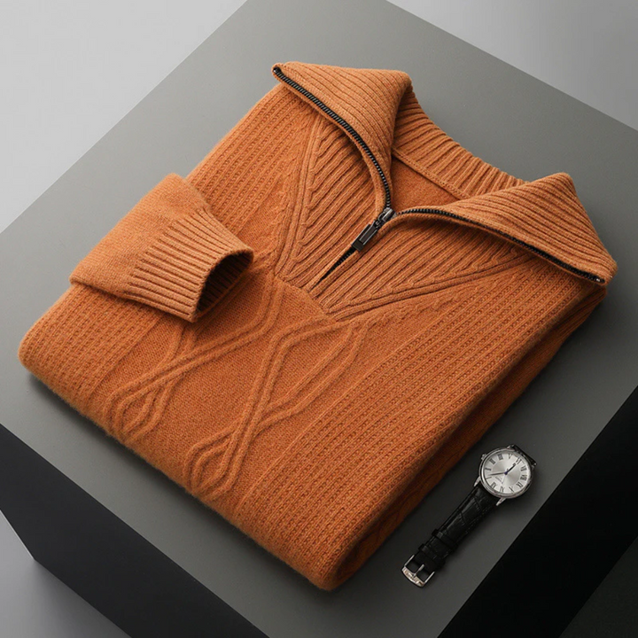 Taranto Merino Wool Zip Jumper