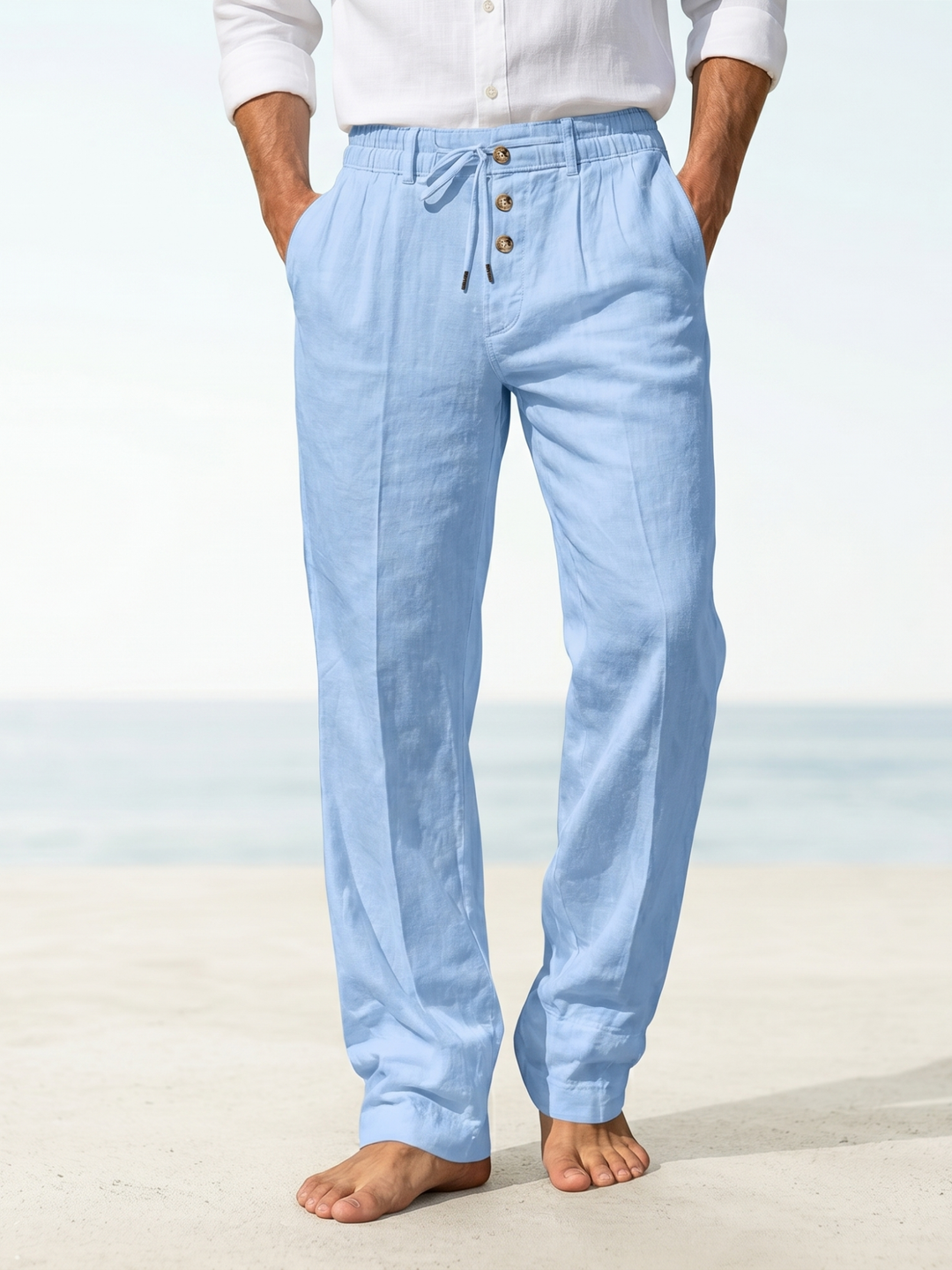 Pleated Linen Trousers