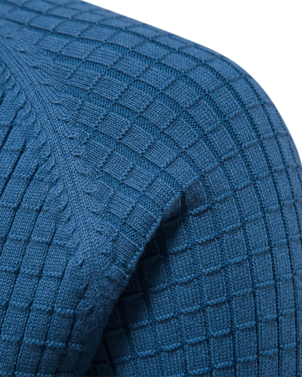 Men's Jumper With Grid Pattern