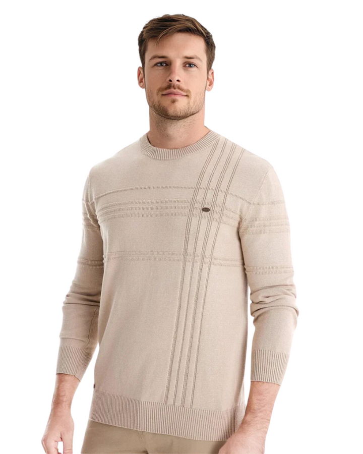 Men's Jumper With Checkered Design