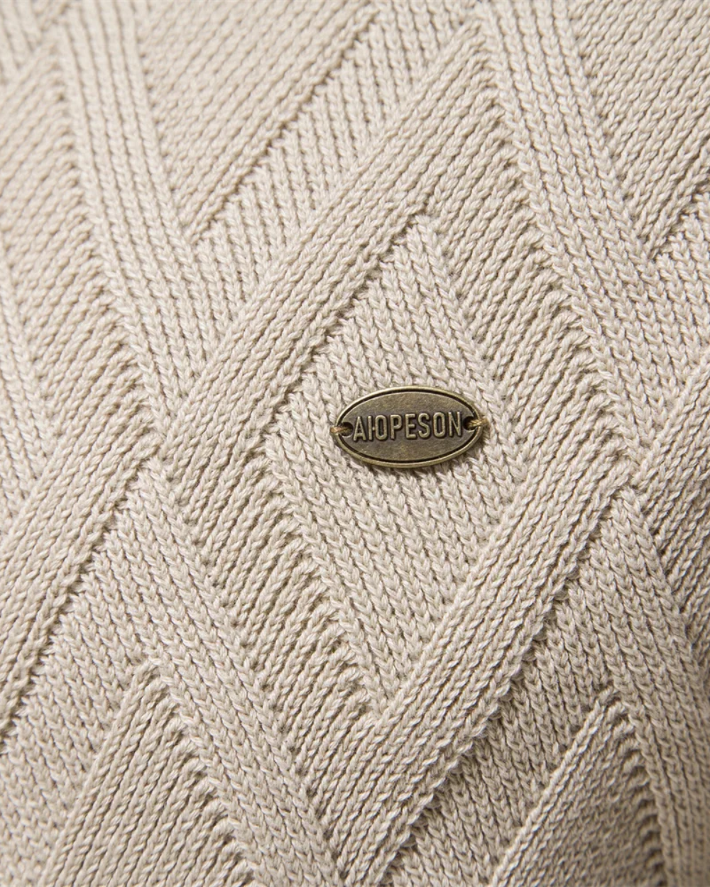 Men's Jumper With Checkered Design V2