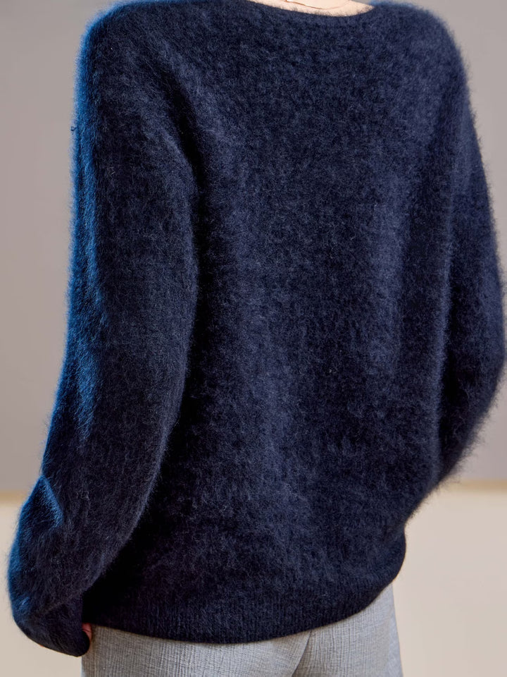 Claire | Pull cachemire brossé col V (kopie)