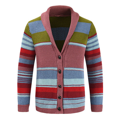 Striped Cosy Wool Cardigan