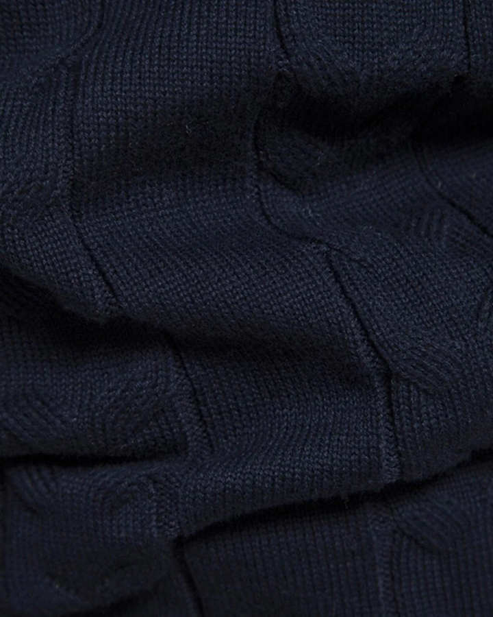 Frederico Cotton Zip Jumper with Pattern