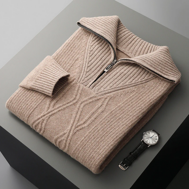Taranto Merino Wool Zip Jumper