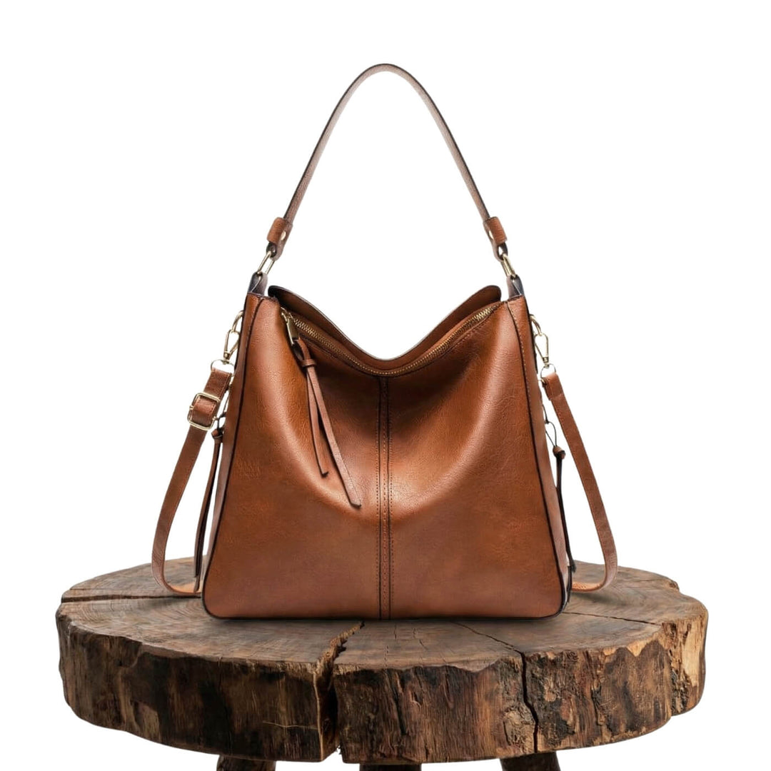 Convertible Leather Hobo Bag