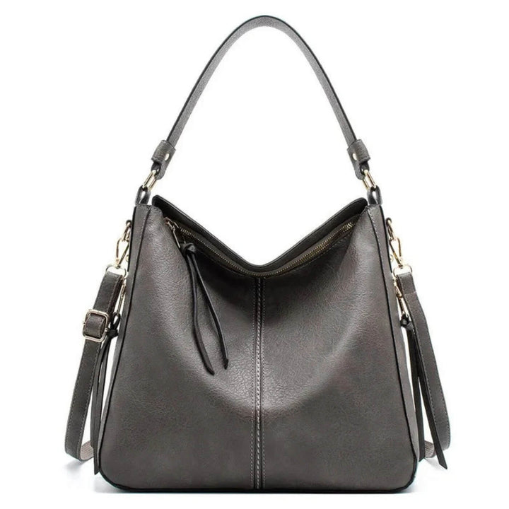 Convertible Leather Hobo Bag