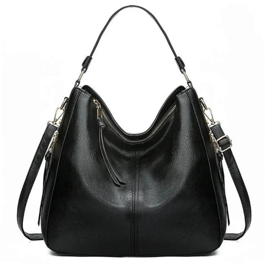 Convertible Leather Hobo Bag