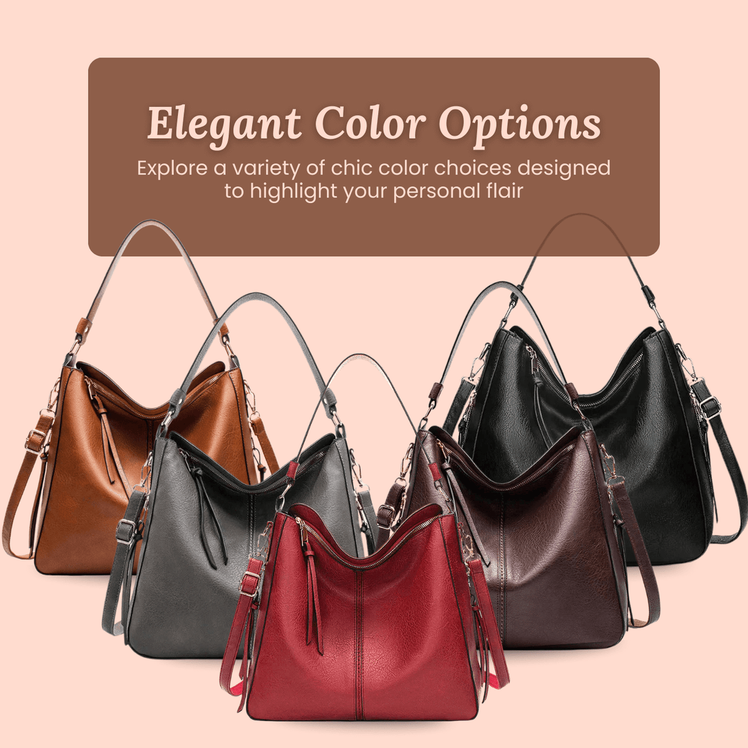 Convertible Leather Hobo Bag