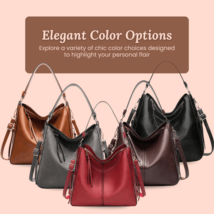 Convertible Leather Hobo Bag