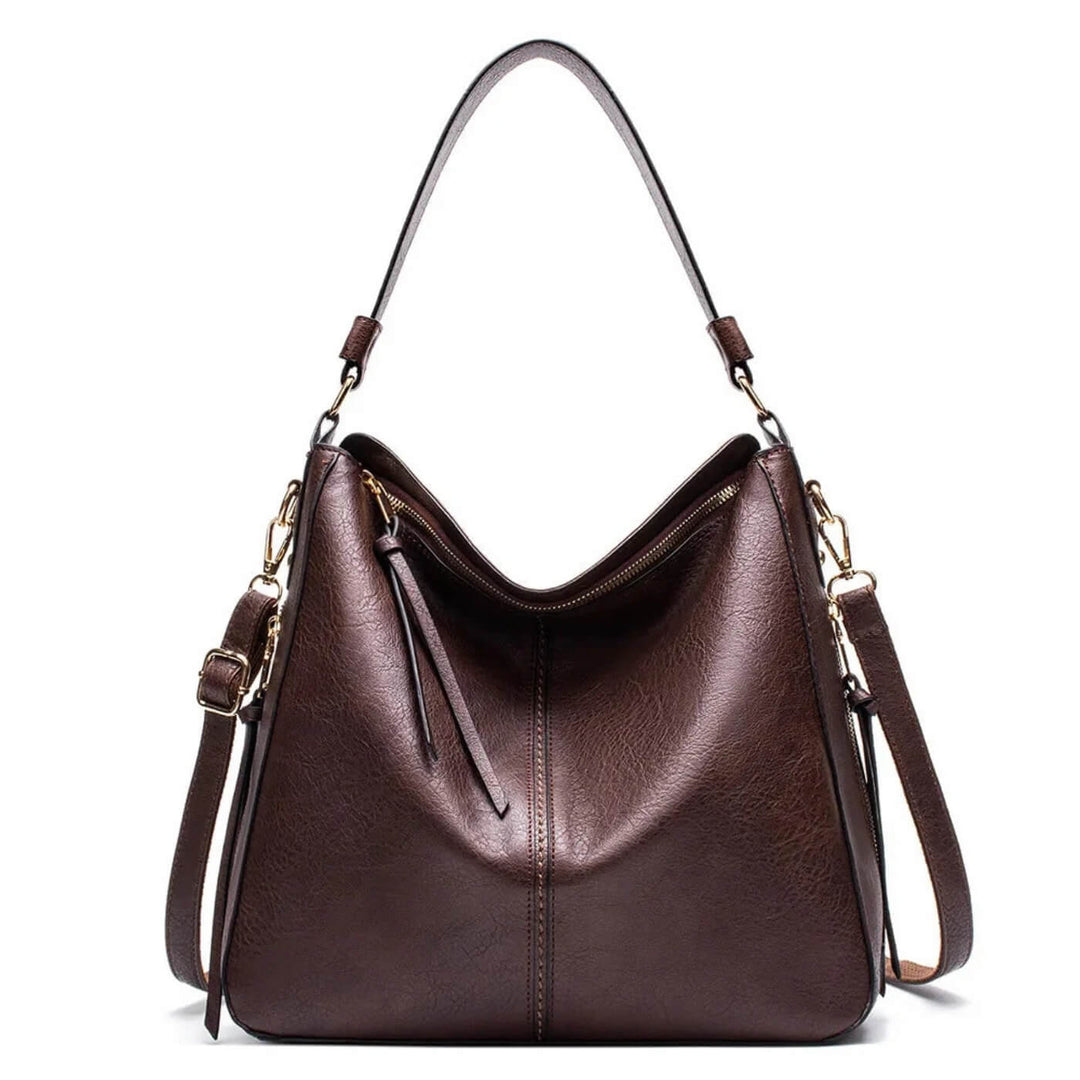 Convertible Leather Hobo Bag