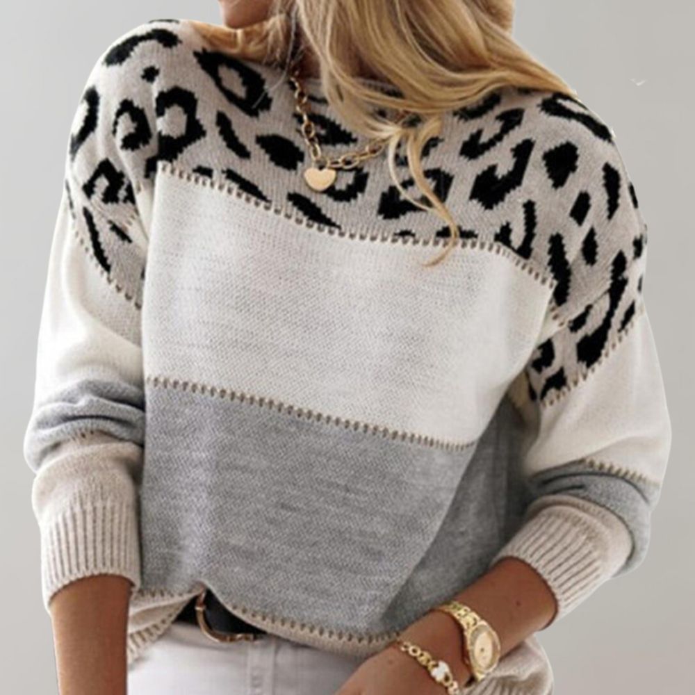 Soft Knit Leopard Print Jumper