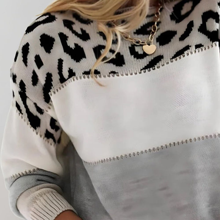Soft Knit Leopard Print Jumper