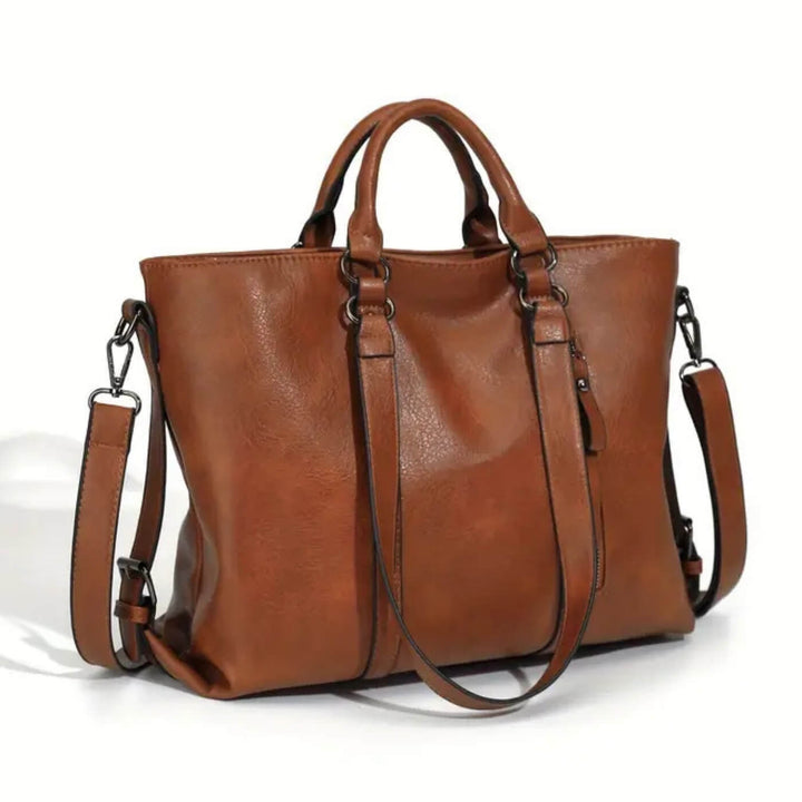 Utility Oil-Wax Leather Tote Bag