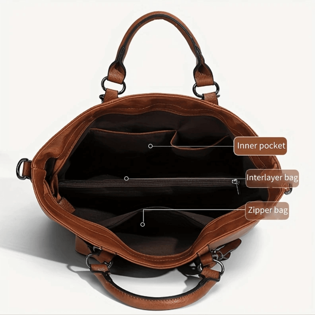 Utility Oil-Wax Leather Tote Bag