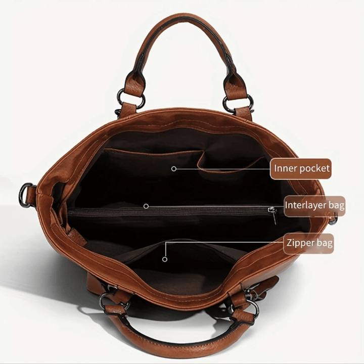 Utility Oil-Wax Leather Tote Bag