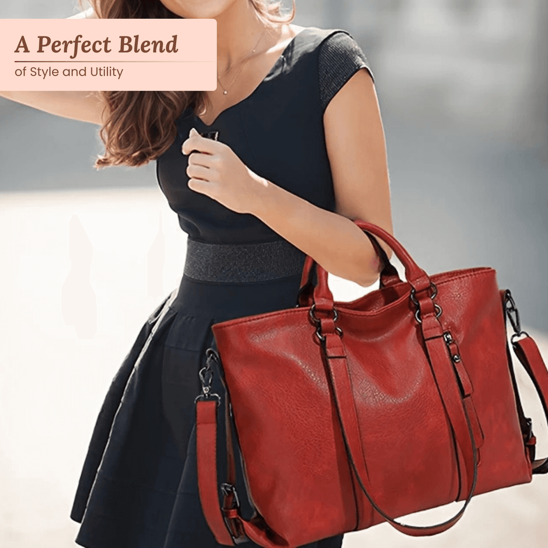 Utility Oil-Wax Leather Tote Bag