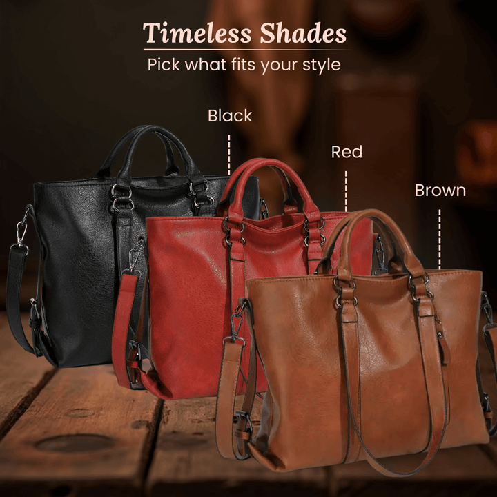 Utility Oil-Wax Leather Tote Bag