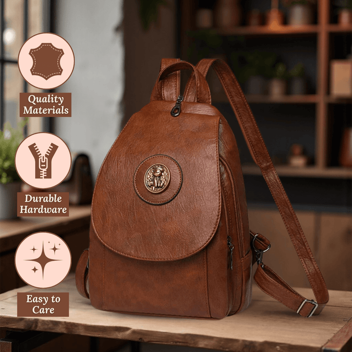 Vintage Leather Backpack
